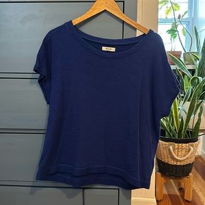 Madewell boxy short sleeved 100% cotton heavyweight shirt